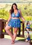 Imagem de Biquini Plus Size com Saia em Cós Largo e Alça Larga