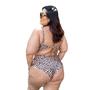 Imagem de Biquíni Plus Size Hot Pants Meia Taça Retrô Onça