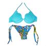 Imagem de Biquíni Sereia Concha Com Bojo Levanta Bum Bum Tanga De Amarrar, Tendência, Lançamento Moda Verão Feminino Lindo