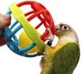 Imagem de Bird Ball Foot Talon Toy for Chewing Training,Papagaios Tratam Mesatop Puzzle Ball Toy, Bola de Bico de Pássaro de Borracha Macia, Gaiola de Pássaro Playpen Gym Playground Decor para Calopsitas Conures Cinza Africano