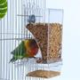 Imagem de Bird Cage Feeder Hamiledyi No Mess, pacote com 2 unidades para pombinhos