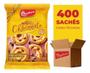 Imagem de Biscoito Amanteigado Leite com Gotas de Chocolate Bauducco Sachê 11,8g (400un) - Caixa Fechada