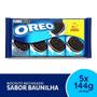 Imagem de Biscoito Oreo Recheado Baunilha Kit 5 Packs De 144G - 4X36G