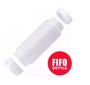 Imagem de Bisnaga 355 ml (12 Oz) FIFO Bootle Canadá Original Bico NSF Com Válvula Removível AZUL Para Molhos e Caldas de Consistência Grossa