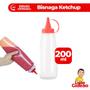 Imagem de Bisnaga de Ketchup Pote Molho Vermelho Bico 200 ml Com Tampa P/ Lanchonete Restaurante