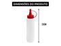 Imagem de Bisnaga P/ Molhos 400ml Barraca De Lanches Kit Com 8 Unidades