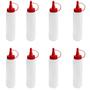 Imagem de Bisnaga P/ Molhos 400ml Barraca De Lanches Kit Com 8 Unidades
