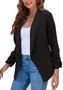 Imagem de Blazer BOFETA feminino casual com lapela e manga franzida