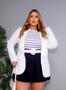 Imagem de Blazer Candy Color Plus Size Alfaiataria Caimento Impecável Elegante Luxo Moderno