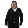 Imagem de Blazer Casaco Feminino Alfaiataria Inverno Manga Longa Plus Size Neoprene Social Trabalho e Festas