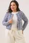 Imagem de Blazer Cropped Plus Size Hortênsia Azul Cess