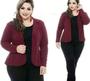 Imagem de Blazer Curto Acinturado Plus Size Neoprene