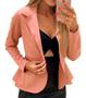 Imagem de Blazer Feminino Casaquinho Curto  Em neoprene