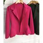 Imagem de Blazer Feminino em Neoprene Casaco Com Babado Terninho