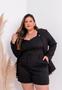 Imagem de Blazer Feminino Plus Size Alfaiataria Com Forro G Gg G1 G2