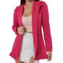 Imagem de Blazer Longo Feminino Acinturado Slim Varias Cores Bengaline