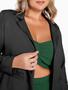 Imagem de Blazer Plus Size Alfaiataria com Bolso e Sem Botão Social