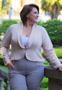 Imagem de Blazer Plus Size Nude