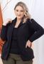 Imagem de Blazer plus size peluciado estilo teddy feminino moda casual inverno 12723a