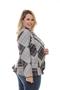 Imagem de Blazer Xadrez Plus Size em Neoprene Roupa Feminina