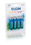 Imagem de Blister com 4 pilhas alcalinas AA - ELGIN LR6