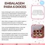 Imagem de Blister Plastico 6 Divisórias Doces Gourmet Brigadeiros 50un