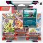 Imagem de Blister triplo pokemon escarlate e violeta 3 obsidiana em chamas copag