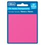 Imagem de Bloco Adesivo 76x76mm Tili Notes Transparente Rosa 344699 TILIBRA