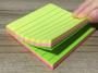 Imagem de Bloco de Anotação Com Linhas Adesivo Sticky Note Colorido 76 mm x 76 mm - 100 folhas - Amarelo