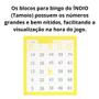Imagem de Bloco de bingo jornal amarelo 100f c/05un