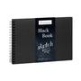 Imagem de Bloco de Desenho Hahnemuhle Black Book com Espiral A5 30 Folhas