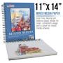 Imagem de Bloco de Desenho Mixed Media U.S. Art Supply 11x14 - Pacote com 2