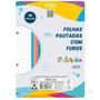 Imagem de Bloco De Fichario Com 04 Furos 96fls Colorido