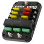 Imagem de Bloco de fusíveis para carro WUPP 12V com kit universal de relé de 6 circuitos