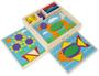 Imagem de Bloco de Madeira Melissa & Doug - 5 Cenas Duplas - 30 Formas