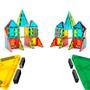 Imagem de Bloco De Montar Magnético com 65 ou 130 Peças Brinquedo Educativo Infantil Criativo Bolsa de Armazenamento