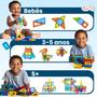Imagem de Bloco de Montar Magnético Construção Infantil Brinquedo com Peças 129 Peças Grandes ATENTU