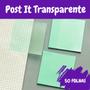 Imagem de Bloco de Notas Folhas Transparente Adesivo Post It  À Prova D'água