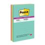 Imagem de Bloco de Notas Super Adesivas Post-it 101x152mm 3 Cores c/ 270 fls - Vd/Rs/Az