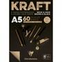 Imagem de Bloco de Papel Kraft Clairefontaine Brown & Black 90g/m³ A5