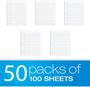 Imagem de Bloco de Papel para Rascunho - 100 Folhas (Pacote com 50) - Linhas Largas
