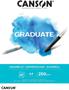 Imagem de Bloco de Papel Watercolour Graduate Branco A4 250g 20 Folhas