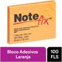 Imagem de Bloco de Recado Autoadesivo Notefix 100 Folhas 76MM X 102MM Laranja