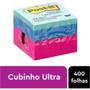 Imagem de Bloco de Recado POST-IT Neon Cubinho 4,75X4,75CM 400 Folhas