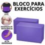 Imagem de Bloco De Yoga Tijolinho Eva Tijolo Pilates Bloquinho Blocos Exercícios Fisioterapia Academia Casa