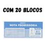 Imagem de Bloco Nota Promissória Amarela Grande 20 blocos c/50 Folhas