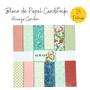 Imagem de Bloco Papel Cardstock Scrapbook Always Garden 24 Folhas