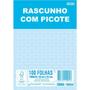 Imagem de Bloco para Rascunho com Picote e Grampo 100 Folhas 160X225MM - Pacote com 10 Unidades