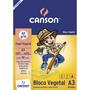 Imagem de Bloco Vegetal Canson Escolar 60g A3 50 Fls