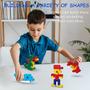 Imagem de Blocos de construção 1000 peças tijolos de construção clássicos compatíveis com lego 11 cores aleatórias com 3 bases pré-escolares aprendendo presente de brinquedo educacional para meninos meninas 6 7 8 9 10 11 12 anos de idade